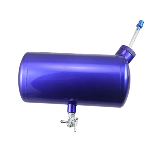 Upgraded beveled design 10x4.5" Aluminum alloy welding Gas Fuel Tank Cylinder(Premium Glossy Paint Finish Blue) For Predator 212cc 196cc/6.5HP Go Kart & Mini Bike,For Coleman CT200U BT200X CT200u-ex