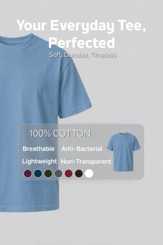 Image of Van Heusen Men's Crew Neck T-Shirt - Soft & Breathable Cotton | Regular Fit | Comfortable Everyday Casual Wear | Short Sleeves | Summer Favorite |Solid Colors | Style 60052|Available in Pack of 1 & 2