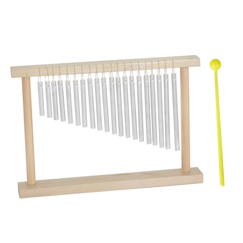 BESPORTBLE 1 Set Solid Wind Chimes Tone Accompaniment for Teaching and Performance Durable Design with Base Crisp Sound Craftsmanship for Music Education