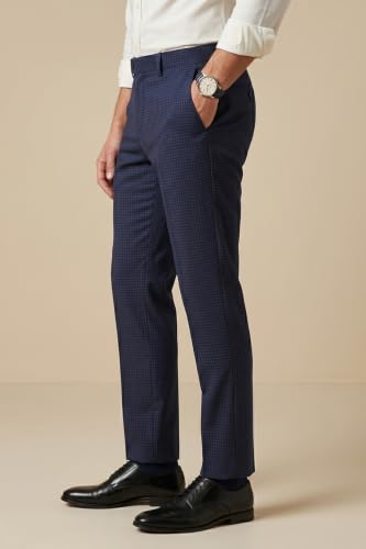 Image of Peter England Men Mid Rise Slim Work Utility Pants