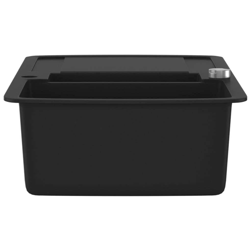vidaXL Fregadero de Cocina 2 Seno Granito Lavadero Fregadero Lavabo Lavaplatos