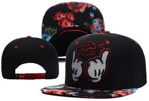 Dope Baseball Cap Mickey Mouse Hands Black Snapback Hat Cap （Variety Choices）