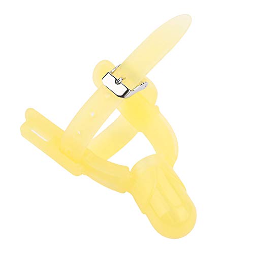 Generic Finger Protector, 2colors Adjustable Thumb Protector for Exercise The Babys Visual Discrimination Ability for Protect Babys Fingers (Yellow)