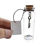 ONST Message in a Jar | Romantic Message in a Bottle for Boyfriend or Girlfriend - Decorative Anniversary Wish Jar for Husband and Wife (Key to My Heart)
