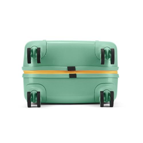 Image of Skybags Polycarbonate (Pc) Graphiq Cabin 55 Cm(Small) Trolley Bags for Travel Hard Case 8 Wheel Spinner Luggage, Lightweight Bag with TSA Lock & Scratch Resistant with 5 Years Warranty (Marine Green)