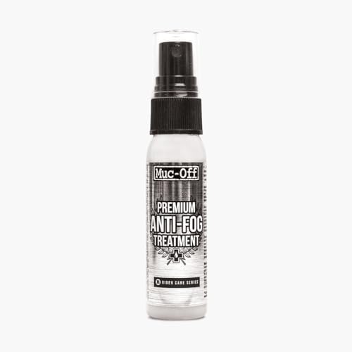 Muc Off Premium Anti-Fog Treatment, 32 Milliliters – Long-Lasting, Intensive Anti-Mist Spray – Suitable for Helmet Visors, Goggles and Glasses, Silver