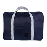 Bolsa de viaje plegable para equipaje de mano, bolsa de lona ligera deportiva para ropa de cama, Navy, Talla única