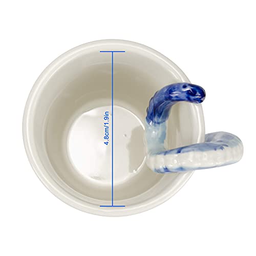 Taza de cerámica artesanal con diseño pulpo miniatura 5