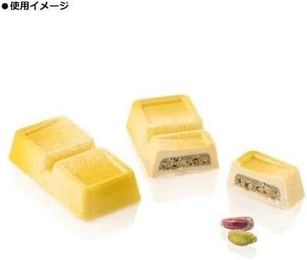 Miniatura 3 de Silikomart Kit Blocco-B - Molde transparente para chocolate con 10 cavidades de barra de aperitivos de 1.496 in x 2.953 in x 0.630 in de alto,