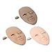 3PCS Eyelash Mannequin Head Removable Replaced Eyelids Training Model for Lash Extension Practice Beauty Makeup Salon Dark Brown Light Brown Pink