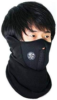 Prayan creation Unisex Breathable Cotton Ski Balaclava Windproof Bike Full Face Cover Mask (Black)