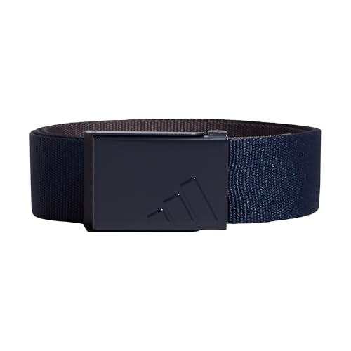 adidas Mens Reversible Webbing Belt Apparel_Belt collegiate navy/grey five M-L