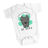 Digi Doggo Grenouillère Cane Corso pour bébé, portrait de chien personnalisé, cadeau de bébé pour propriétaire de Cane Corso, blanc, 0-3 Months, 3-6 Months, 6-12 Months, 12-18 motnhs, 18-24 Months