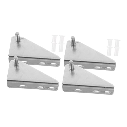 LALAFINA 4 piezas Bisagras Inoxidable para Puertas de Congelador de Instalación Diseño de Accesorios para Refrigeradores y Congeladores Reduce Ruido y Vibración