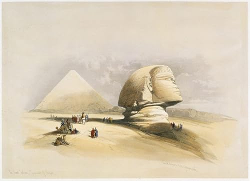 Tableau impressions d'art Gizeh David Roberts vintage murale 60x90cm