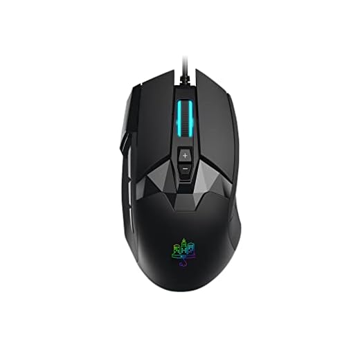 MOJO Pro Performance Silent Gaming Mouse - Wired Gaming Mouse w/ 9 Programmable Buttons including Sniper (rapid fire) key, 12000 DPI, 1000 Hz, Force Adjustable Buttons, Custom Gamer Profiles, and more