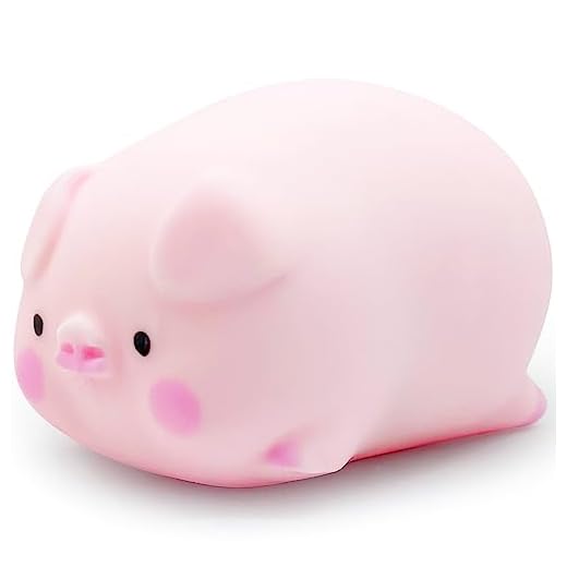 Squishy Pig Stress Balls for Kids Splash Piggy Squishy Ball Fidget Toys (1PCS) Animal Stress Toys Squeeze Dough Ball Stress Relief Toy Sensory Toys Party Favors for Kids