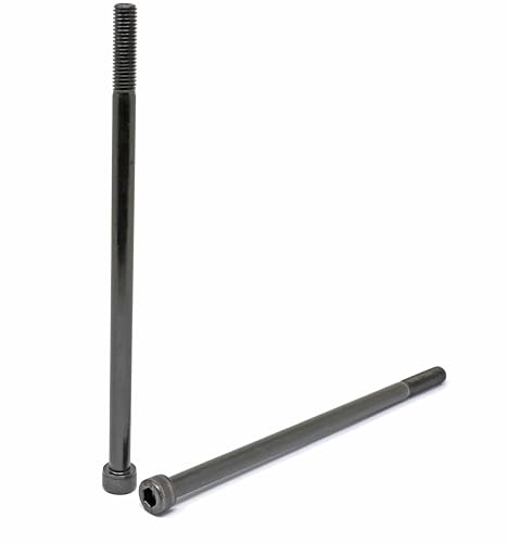 Image of iexcell 2 Pcs M10 x 210mm Partially Threaded Thread Pitch 1.5 mm Alloy Steel 12.9 Grade Hex Socket Head Cap Screws Bolts Kit, Black Oxide Finish
