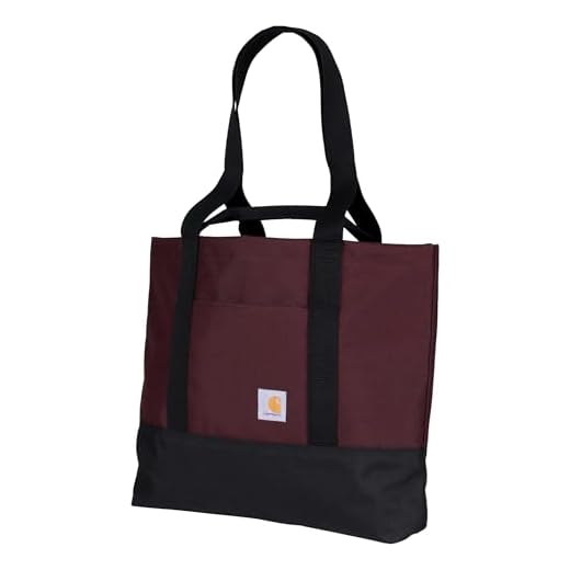 Best day sling pack to hold water bottle and umbrella Carhartt Classic Vertical Open Tote Bag