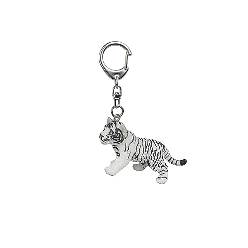 Papo White Tiger Cub Key Ring, Multicolor