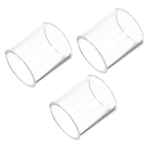 Totority Guitar Glass Slide Tube Finger Sleeve Ring Tone Bar Essential for Guitarists Enhance Playing Technique
