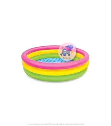 KidsZeeNie® 4Ft Inflatable Sunset Glow Round Rainbow Colorful Kids Swimming Pool| Swimming Ring|Baby Pool for Swimming| Baby Bath Water Tub for Kids|Portable Indoor & Outdoor Mini Bathing Tub Toy (B0CXJGFDPJ) Amazon Price History, Amazon Price Tracker