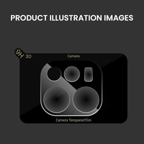 Image of FIRST MART Black Camera Lens Protector for Oppo Reno 15C | 9H Tempered Glass, HD Clear, Scratch Resistant, Anti-Fingerprint, Case-Friendly | Pack of 1
