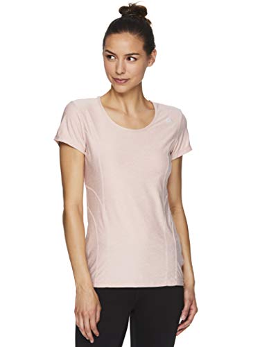T-shirt Reebok en jersey haut de gamme mauve chiné confortable en L