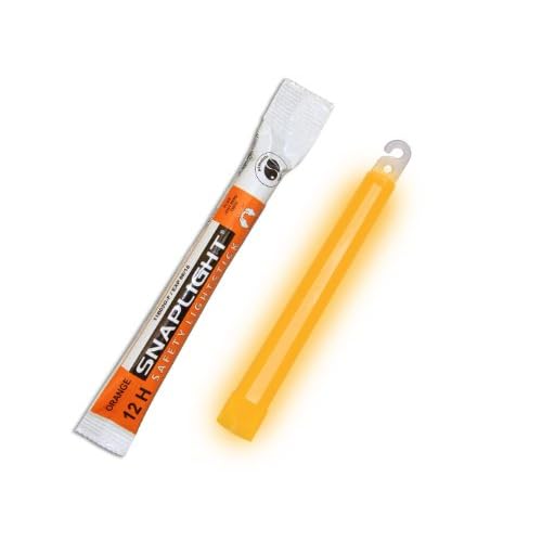 Cyalume Orange SnapLight Glow Stick 15cm, 12-Hour Light Sticks (Box of 10)