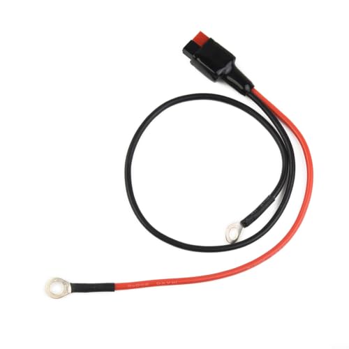 Anderson - Cable de batería para carritos Hill Billy/Fraser/Caddimatic, 12 AWG, clase 3, con terminales de anillo de 6 mm, para carritos Hill Billy/Fraser/Caddimatic, 250 mm o 400 mm (400 mm)