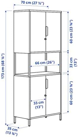 IKEA TROTTEN Cabinet dimensions diagram