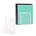 GEOMOD Geometric Honeycomb Pink Metal Bookends Decorative - Tall Sturdy Book Ends for Shelves - Modern Heavy Duty Bookend Stopper - Office or Home Book Shelf Book Holder - 6x3.25x6.25 Inches - 1 Pair
