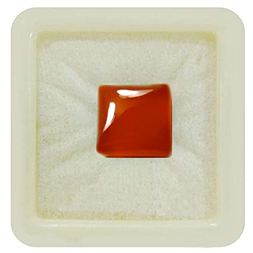 Image of Real Certified Carnelian Gemstone 2.25 Ratti 10.25 Ratti Raat-Ratua Upratna Meash Rashi Ratan Oval, Pear, Rectangle, Round Shape Chakra Healing Mangal (Mars) Stone Art and Craft Supplies