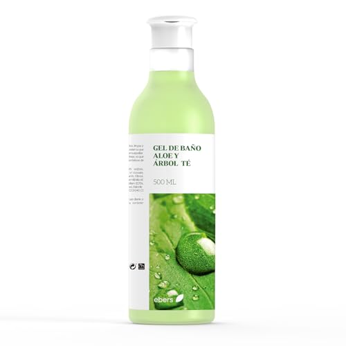Ebers Gel Baño Aloe Vera y Árbol Del Té 500 ml. Vegano.