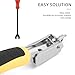 Staple Remover Heavy Duty 2Pcs Upholstery and Construction Staple Puller Tack Lifter Tool Carpet Remover,Nail Puller for Removing All Kinds of Staples for Furniture,Floor,Wooden Case,Carton