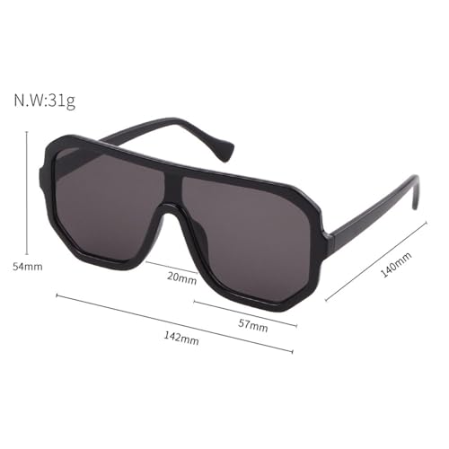 Retro Oversized Sunglasses Women Men Vintage Green Big Frame Sun Glasses Shades2