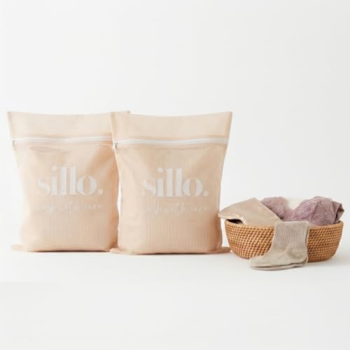 Sillo Care Mesh Laundry Bags 2 Pack 16x20' - Lingerie Bags for Washing Delicates, Laundry Bag for...