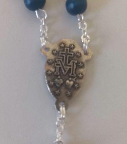 奇跡のメダイユ教会 不思議のメダイ と ミニロザリオ ブルーのセット