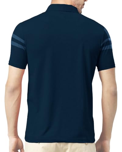 Image of Nobel Monk Men's Regular Fit Polo T Shirt |Half Sleeves |Collar Tshirts |Casual T-Shirt for Men