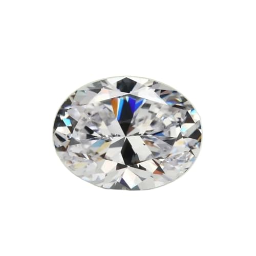 Moissanite ovale D VVS1 synthétique pour fabriquer soi-même sa bague de fiançailles