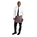 Whites Chefs Clothing B157 - Grembiule corto da bistrot a carbone, larghezza 750 mm, lunghezza 373 mm
