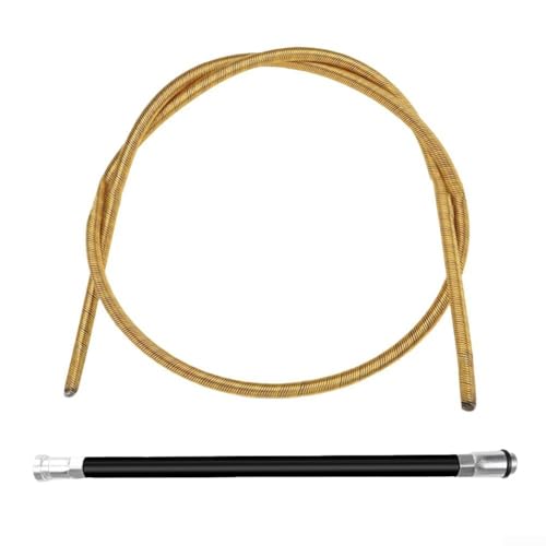 Tige en alliage d'aluminium, arbre d'entraînement flexible avec manchon de protection compatible avec ponceuses à cloison sèche 7800 types 1-5, 7801 type 1 fil d'acier nylon aluminium (1)