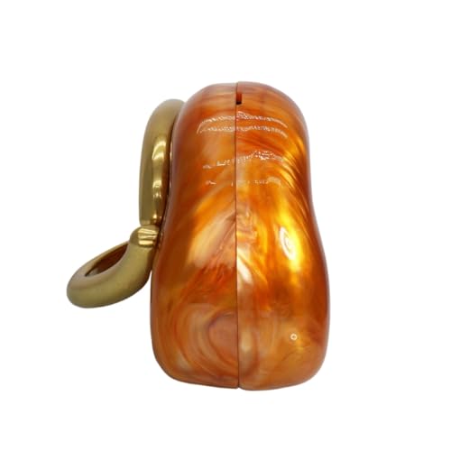 Image of Women Evening Clutch Purse Metal Handle Acrylic Purse Unique Shoulder Bag Causal Handbags for Bride Party Wedding