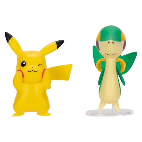 Pokémon PKW4066 - Battle Figure Pack - Pikachu, Serpifeu, offizielle detaillierte Figuren, je 5 cm – Ansicht 5