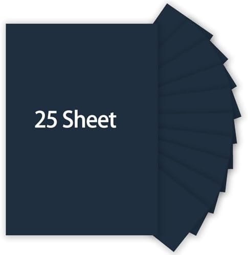 100 Sheets Black Card Stock Paper - 32lb Thick A4 Size For Printing & Crafts