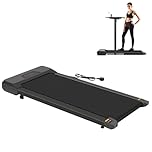 Panana Under Desk Treadmill Walking Pad for Home Office, Portable Slim Treadmill with Remote Control & LED Display, Quiet 2.5HP Walking Machine, Flat Compact Treadmill No Assembly for Small Spaces