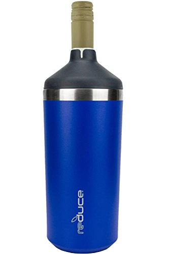 REDUCE Single Bottle Wine Chiller – Stainless Steel Wine Cooler Sleeve, Insulated Wine