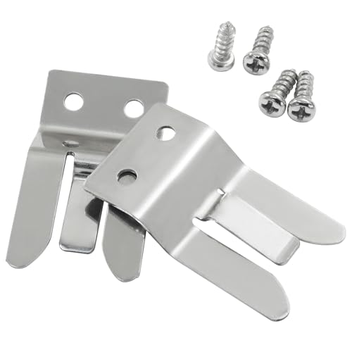 Marvexi 2Pcs Professional Dual-Mount CB Radio Mic Clip