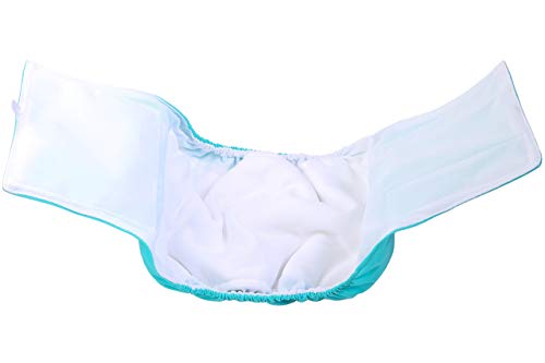 Image of Paw Legend Washable Dog Belly Wrap Diapers for Male Dog (3 Pack,Blue,Aqua,Black,XXS)