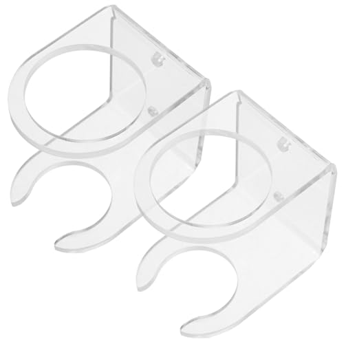 KOMBIUDA Showcase Your Collection 2 Pack Baseball Bat Wall Display Acrylic Bat Rack Save Space and Add Charm